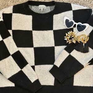 Checkerboard Sweater